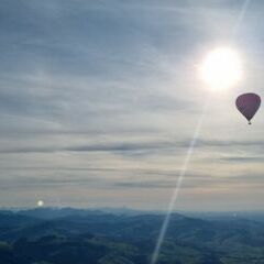 Flugwegposition um 16:08:39: Aufgenommen in der Nähe von Biberbach, Österreich in 1058 Meter